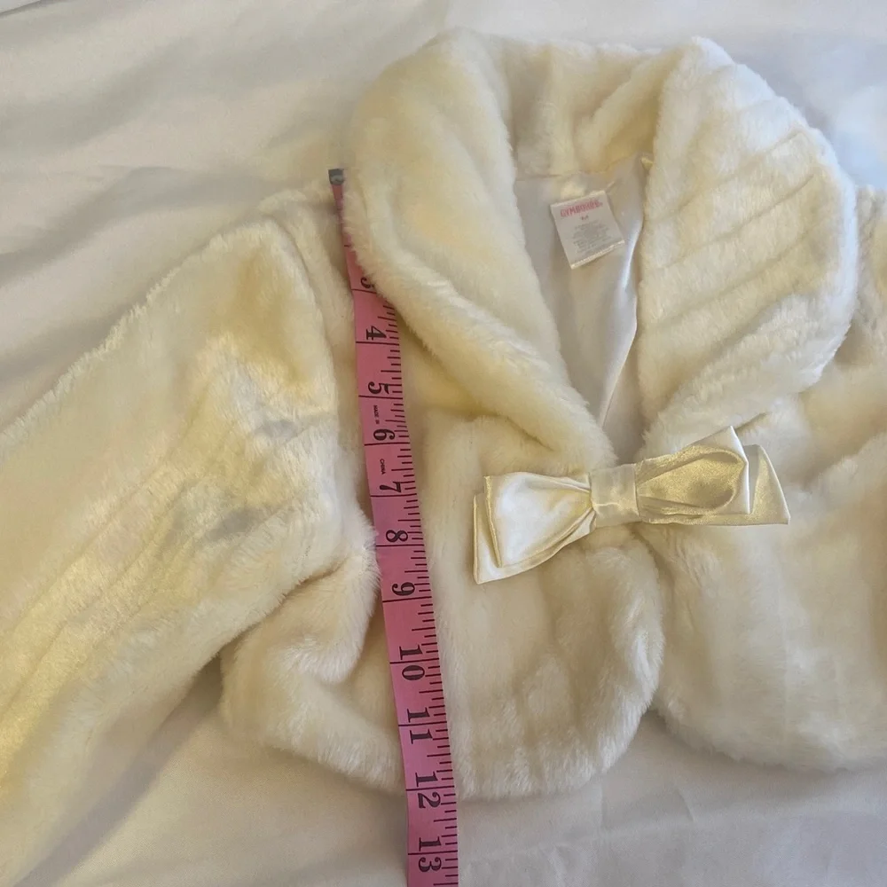 Gymboree Cream Faux Fur Jacket